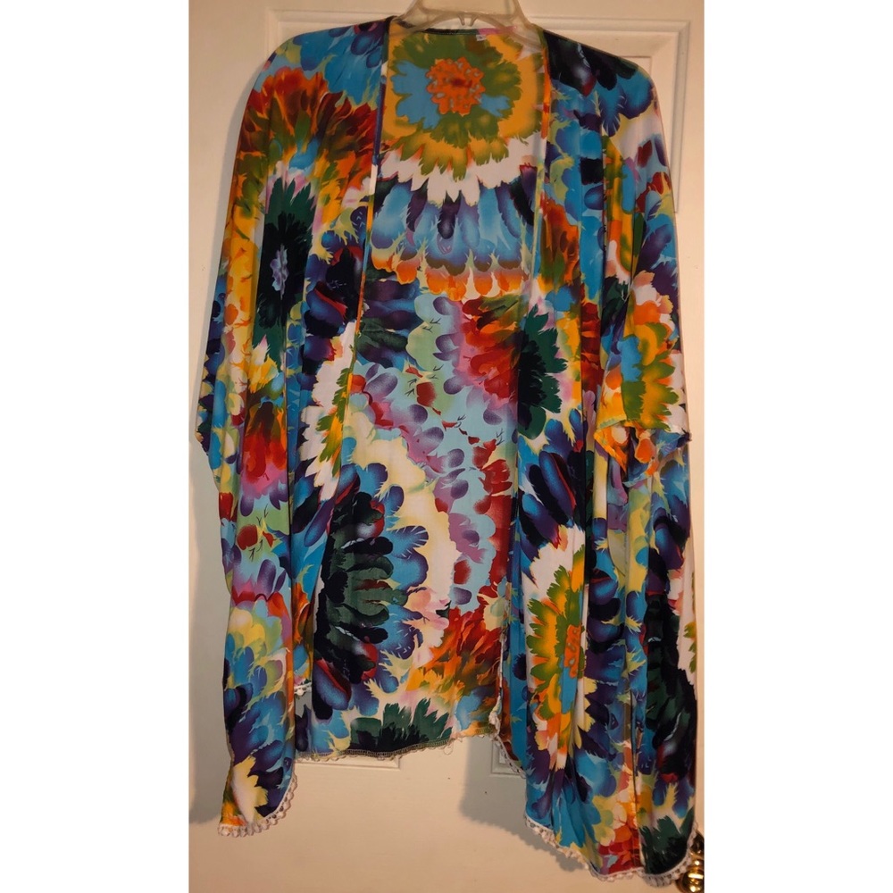 SHEIN colorful kimono